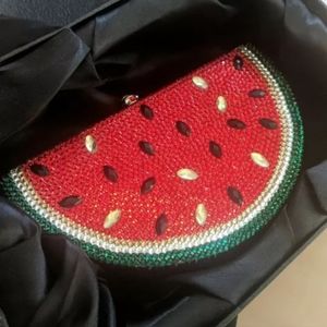 🌍NWT  Crystals  crossbody Clutch  bag black&gold "seeds"